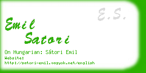 emil satori business card